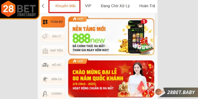 Lợi ích hấp dẫn từ khuyến mãi 28BET và thưởng đa dạng